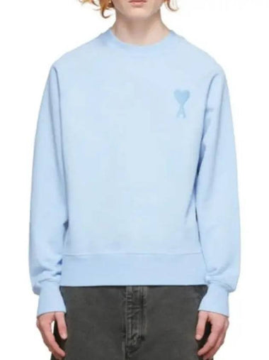 Alexandre Mateusi Long Sleeve Logo Chest Sweatshirt Blue - AMI - BALAAN 1