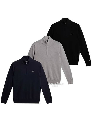 KIAN merino wool men s half zip golf knit GMKW06357 - J.LINDEBERG - BALAAN 1