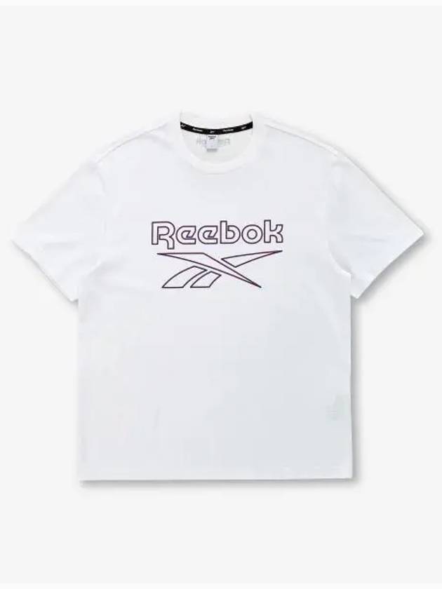 Big Logo Graphic T Shirt White - REEBOK - BALAAN 1