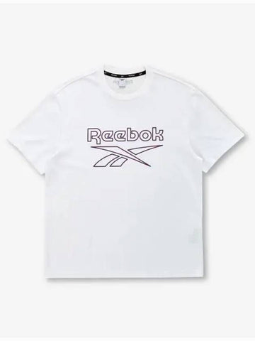 Big Logo Graphic T Shirt White - REEBOK - BALAAN 1