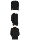 Men's Superfine Wool Crew Neck Knitted Sweater Navy - PRADA - BALAAN 5