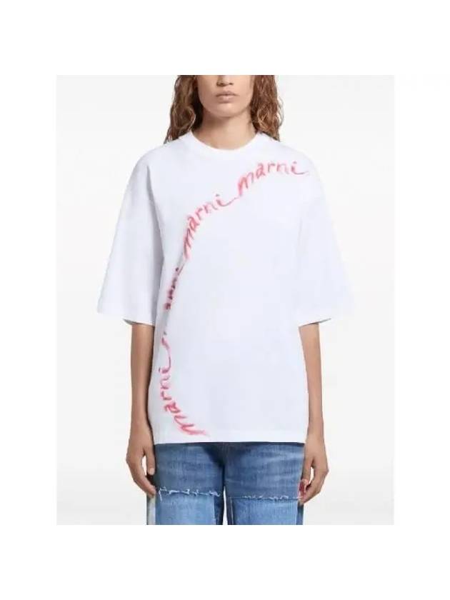 24 ss Wavy Logo Oversized T-Shirt THJE0263P7USCW29 WLW01 B0230968518 - MARNI - BALAAN 3