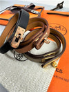 Mini Kelly Double Tour Leather Bracelet - HERMES - BALAAN 1