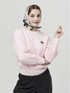 Doyou Know MC Women s Angora Blend Loose Fit Pastel Pink Round Knit DO6242KT21 1 - DOYOUKNOWMC GOLF WEAR - BALAAN 1