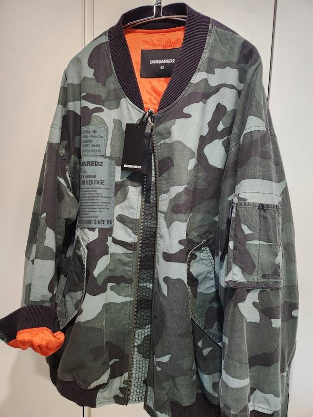 camouflage print oversize bomber - DSQUARED2 - BALAAN 3