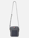 4-Bar Stripe Camera Cross Bag Grey - THOM BROWNE - BALAAN 2