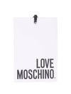 Men's Logo Tape Short Sleeve PK Shirt White - MOSCHINO - BALAAN.