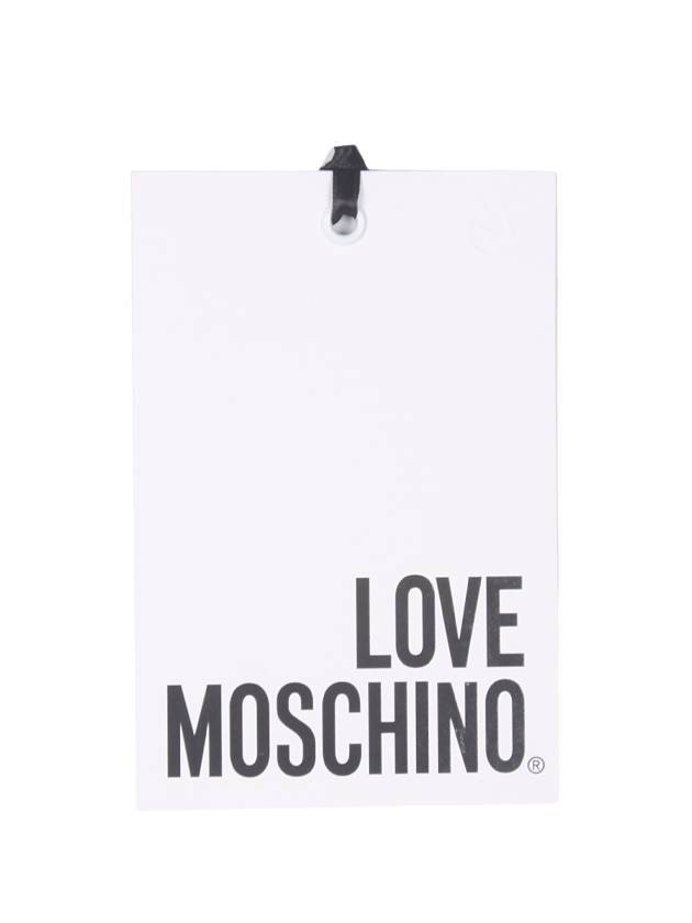 Logo Tape Cotton Polo Shirt White - MOSCHINO - BALAAN 9