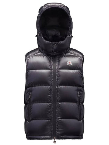 1A00116 68950 999 BORMES Down Padded Vest Black Men s TEO - MONCLER - BALAAN 1