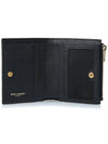 Cassandre Matelasse Grain De Poudre Embossed Leather Half Wallet Black - SAINT LAURENT - BALAAN 9