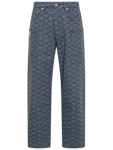 Kenzo Cargo Jeans 'Kenzo Seigaiha' - KENZO - BALAAN 1