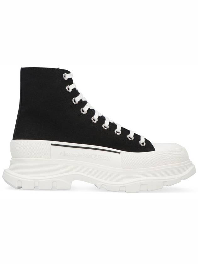 Tread Slick High Top Sneakers White Black - ALEXANDER MCQUEEN - BALAAN 3