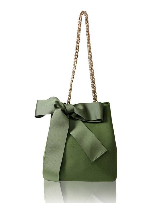 Women's Mini Ribbon 1 Cross Bag Khaki - SUIN - BALAAN 1