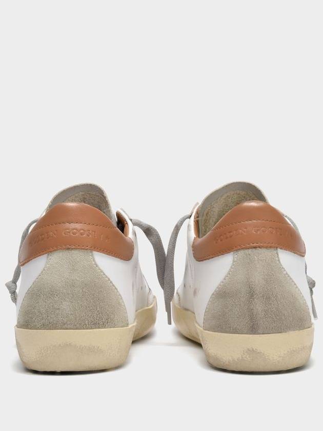 Brown Tab Superstar Classic Low Top Sneakers White - GOLDEN GOOSE - BALAAN 5