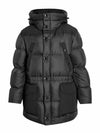 Logo Applique Nylon Puffer Coat Black - BURBERRY - BALAAN 2