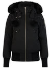 Orginal Debbie Shearling Bomber Jacket Black - MOOSE KNUCKLES - BALAAN 2