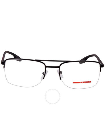 Prada Linea Rossa Demo Rectangular Men's Eyeglasses PS 51MV DG01O1 55 - PRADA - BALAAN 1