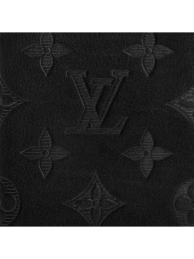 Brazza Wallet Monogram Shadow Black - LOUIS VUITTON - BALAAN 6