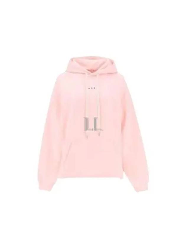 Logo Print Hooded Top Pink - MARNI - BALAAN 2