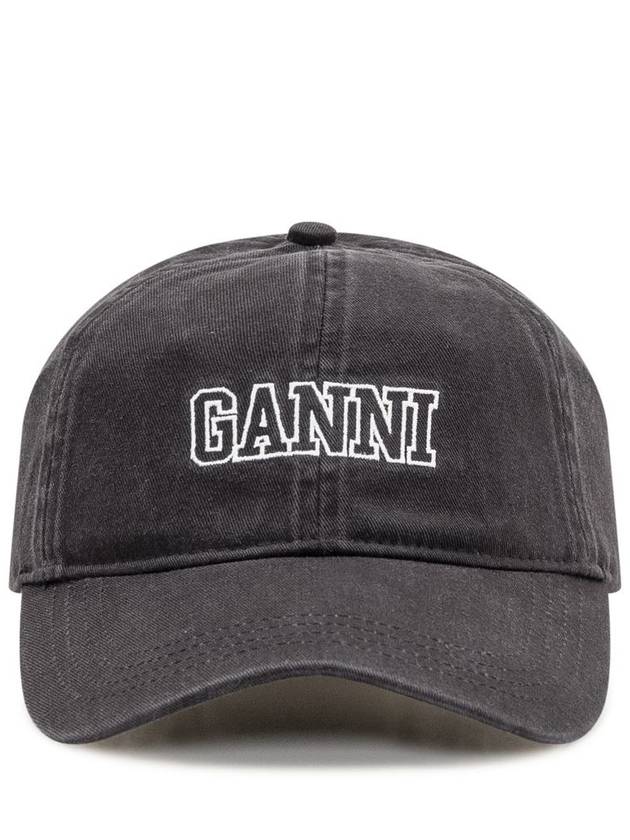 Logo Ball Cap Black - GANNI - BALAAN 2