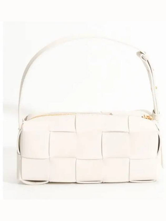 Brick Cassette Intrecciato Small Shoulder Bag White - BOTTEGA VENETA - BALAAN 2