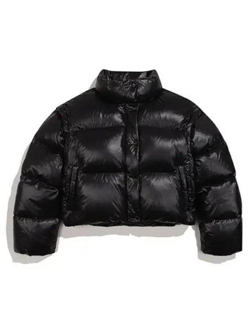 Intrepid Cropped Goose Down Jacket Black HBW0001ADZBLK - HUNTER - BALAAN 1