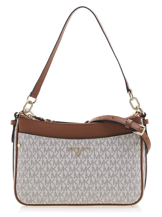 Jet Set Medium Logo Shoulder Bag Vanilla - MICHAEL KORS - BALAAN 2