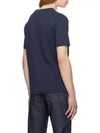 Lewis Cotton Short Sleeve T-Shirt Navy - A.P.C. - BALAAN 4