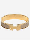 Clic H Bracelet Gold Marron Glace - HERMES - BALAAN 2