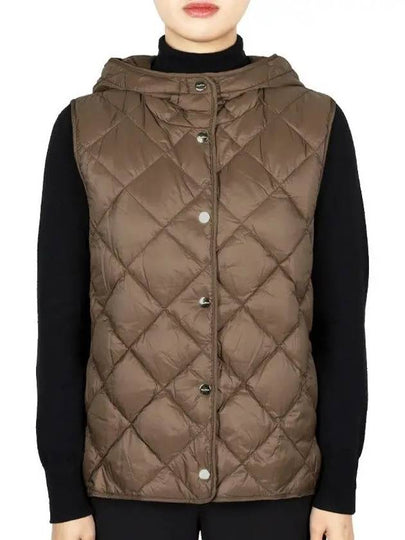 Quilted Padded Vest Brown - MAX MARA - BALAAN 2