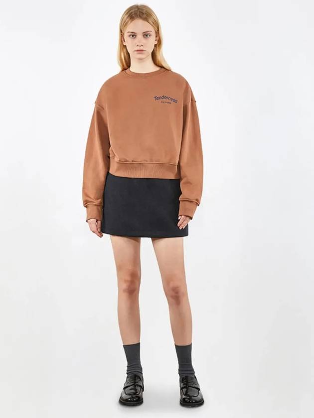 Round neck graffiti sweatshirt brown 0075 - VOYONN - BALAAN 6