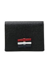 Peple Grain Card Wallet Black - THOM BROWNE - BALAAN 2