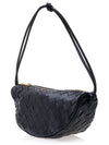 Intrecciato Strap Pouch Tote Bag Black - BOTTEGA VENETA - BALAAN 3