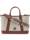 Luisa Small Signature Logo Satchel Tote Bag Vanilla - MICHAEL KORS - BALAAN 2