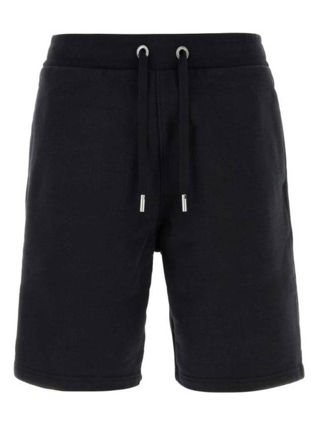 Organic Cotton Fleece Shorts Black - AMI - BALAAN 1