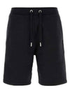 Organic Cotton Fleece Shorts Black - AMI - BALAAN 1