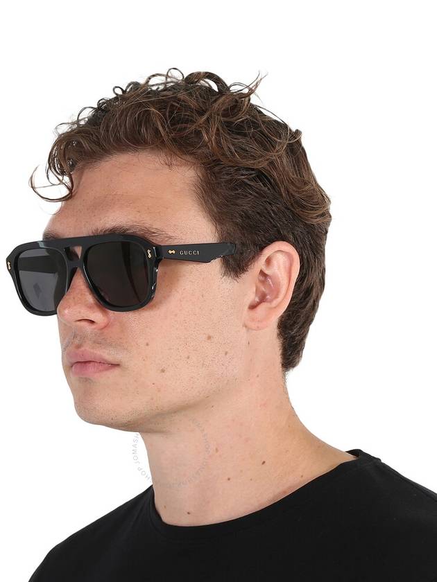 gold-tone logo pilot frame sunglasses GG1263S - GUCCI - BALAAN 4