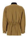 Eloan Cotton Single Coat Khaki - ISABEL MARANT - BALAAN 3