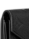 Monogram Empreinte Zoé Tri Fold Half Wallet Black - LOUIS VUITTON - BALAAN 7