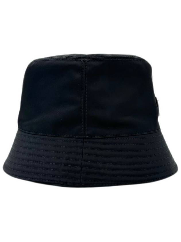 Triangle Logo Re-nylon Bucket Hat Black - PRADA - BALAAN 4