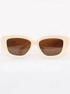 Eyewear Triomphe 04 Rectangle Sunglasses Ivory - CELINE - BALAAN 4