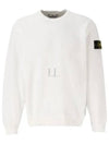 Crewneck Soft Cotton Knit Top White - STONE ISLAND - BALAAN 2