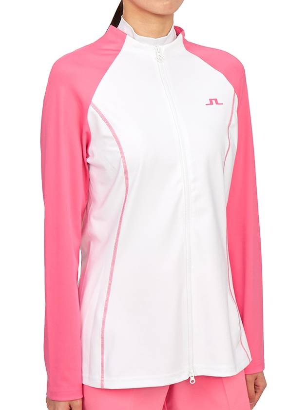 Women's June Mid Layer Zip-Up Jacket White - J.LINDEBERG - BALAAN 5