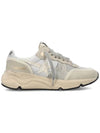 Women's Running Sole Low Top Sneakers Silver Beige - GOLDEN GOOSE - BALAAN 2