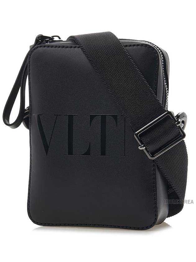 VLTN Leather Cross Bag Black - VALENTINO - BALAAN 3