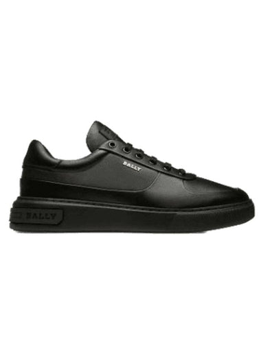 Manny Leather Low Top Sneakers Black - BALLY - BALAAN 1