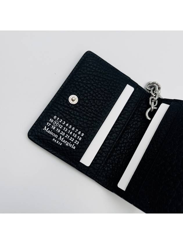 4 Stitch Keyring Card Wallet Black - MAISON MARGIELA - BALAAN 6