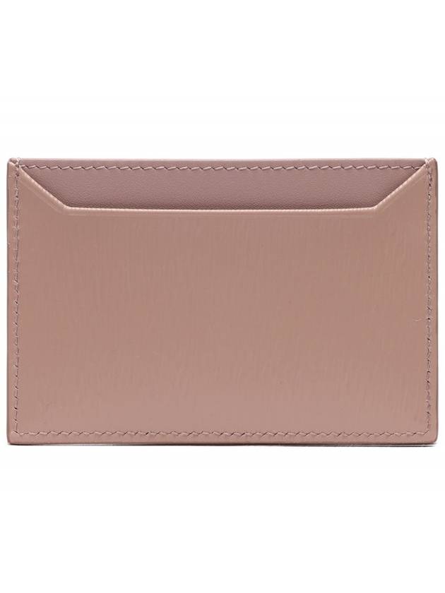 Vitello Gold Logo Card Wallet Desert Beige - PRADA - BALAAN 5