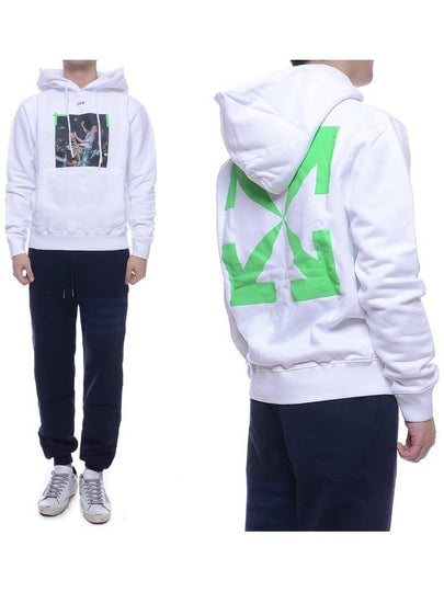 Pascal Print Slim Fit Hoodie White - OFF WHITE - BALAAN 2