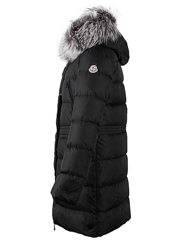 Women's Aphroti Silver Fox Fur Down Long Padding Black - MONCLER - BALAAN 4